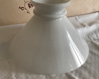 Large white opaline lampshade circa 1930