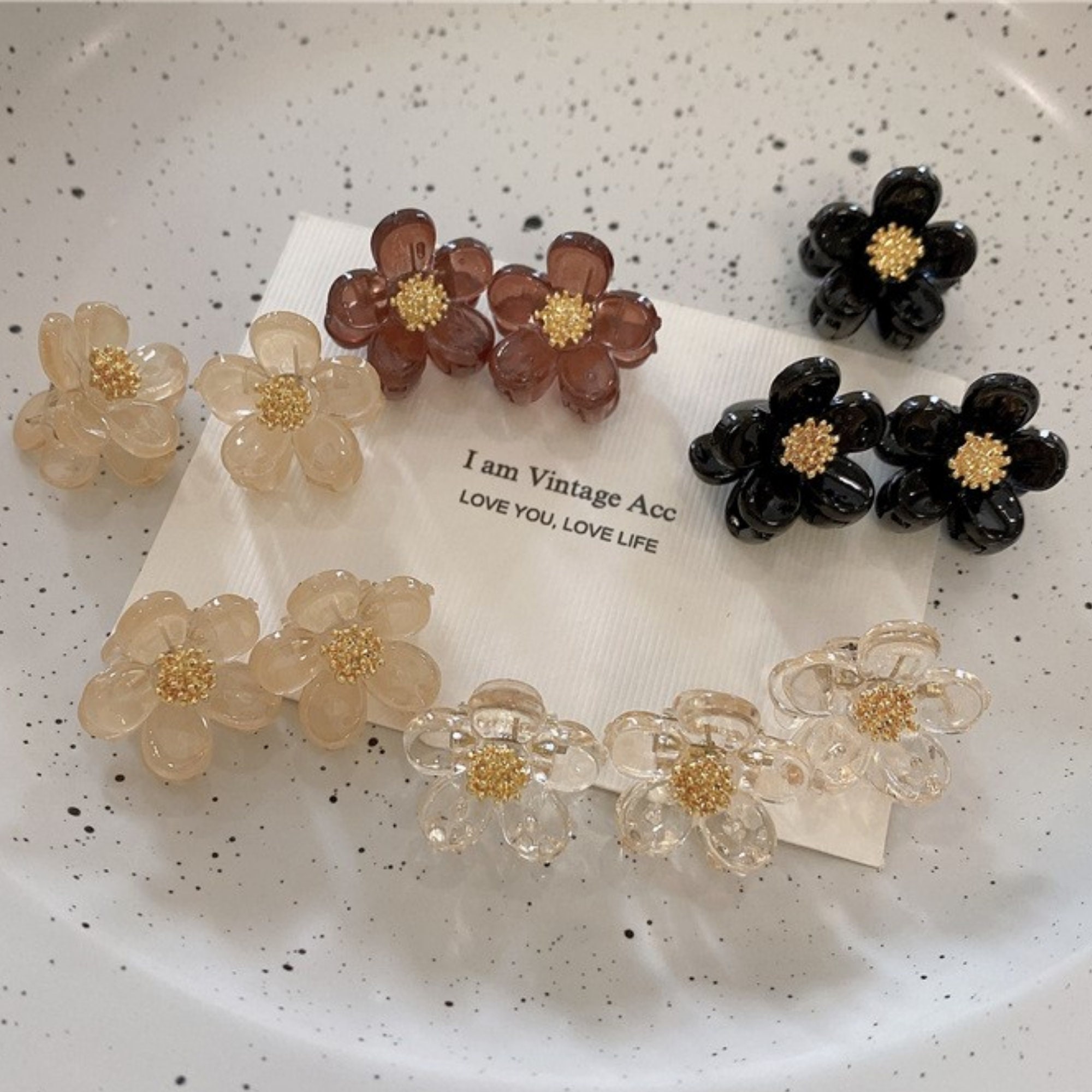 Buy Prom Hair Jewelry Online In India India | 50pcs Flower Diy Accessories Delicate Hairpin Material Sequined Five-petal Flower Diy Accessories Resin Flower Jewelry Accessory For Jewelry Buy Prom Hair Jewelry Online In India India | 50pcs Flower Diy Accessories Delicate Hairpin Material Sequined Five-petal Flower Diy Accessories Resin Flower Jewelry Accessory For Jewelry