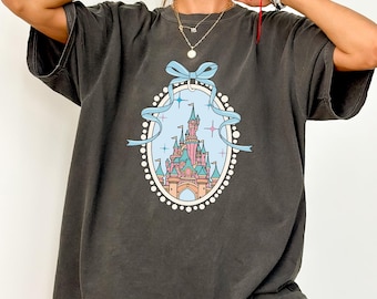 Comfort Colors Disney Castle T-Shirt, Coquette Magic Kingdom Tee