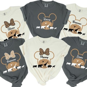 Comfort Colors T-Shirt\ Custom Disney Animal Kingdom T-Shirts, Safari Family Matching Shirts, Disney Birthday Shirt, Animal Kingdom Shirt