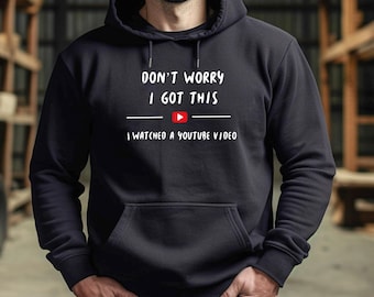 Funny YouTube Video Hoodie, Novelty Dad Gift