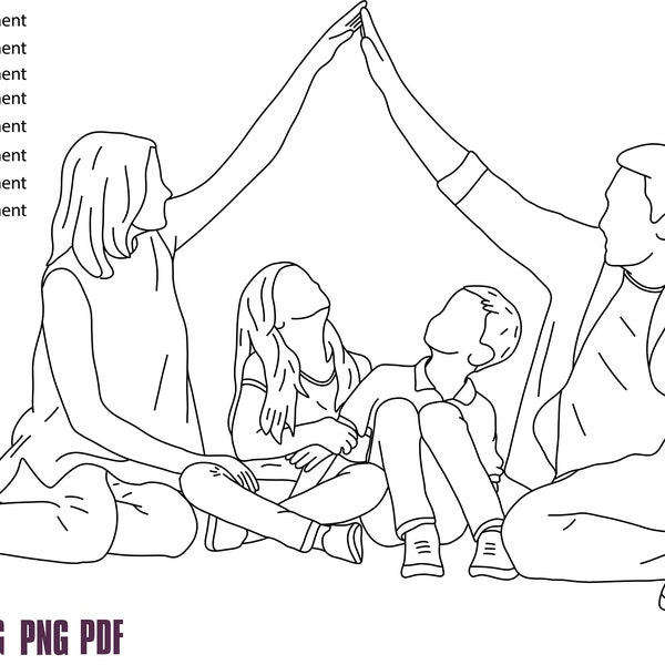 Custom Line Drawing, Personalized Line art, Minimalist Illustration, Custom Line Art, Digital Art Line Drawing From Photo