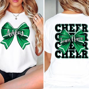 Custom Cheer Name Tshirt, Personalized Cheerleader Gift, Cheer Mom with Name Shirt, Cheer Mom Shirt, Cheerleader Gift, Cheer Competition
