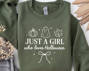 Retro Ghost Halloween Sweatshirt, Women's Fall Apparel