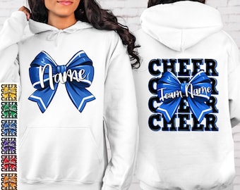 Custom Cheer Hoodie: Personalized Cheerleader Gift, Team Name, Cheer Mom