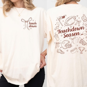 Comfort Colors Football Season Shirt: Vintage-Style Game Day Tee