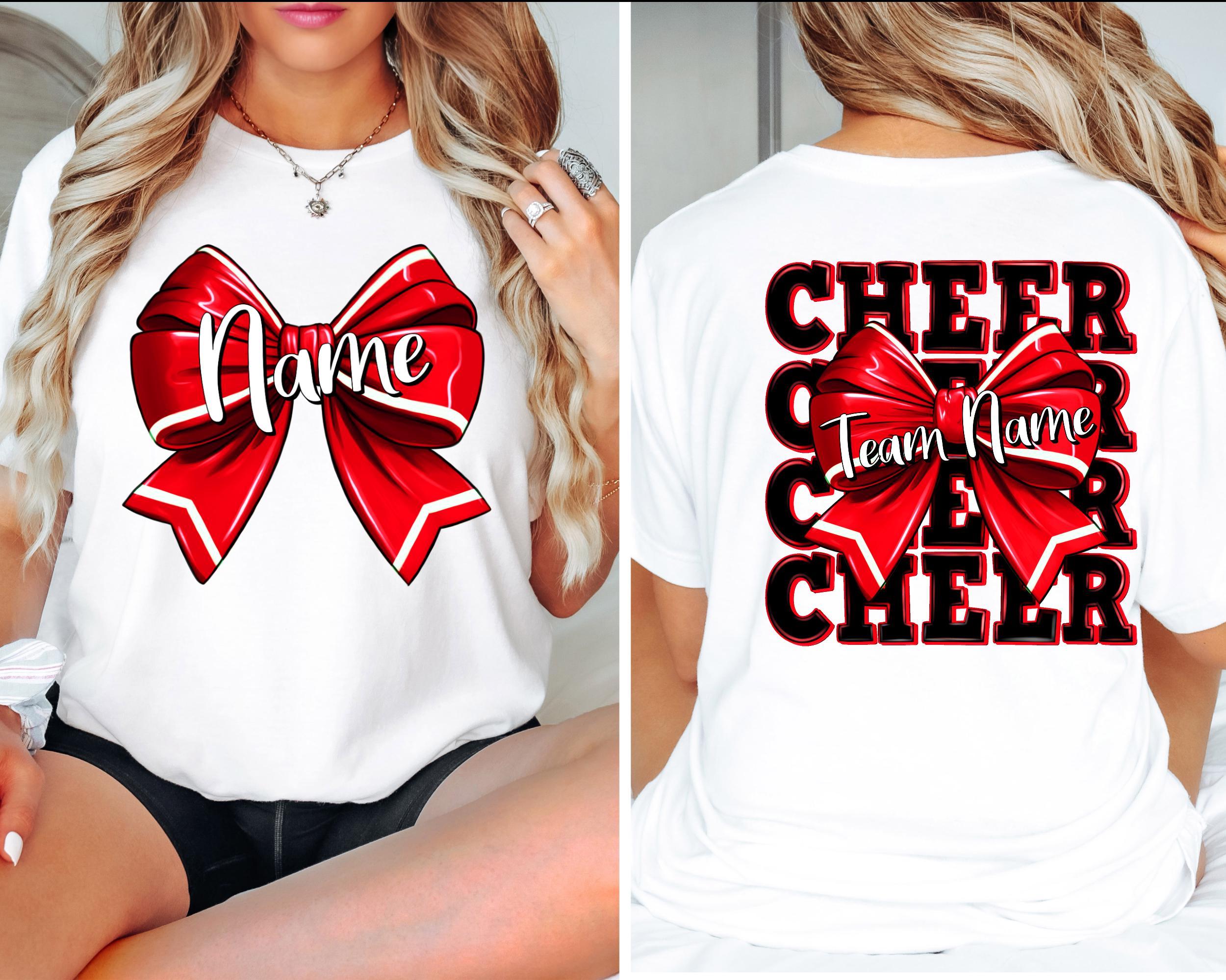 Personalized Cheerleading Team Shirt: Custom Name, Mascot Tee - Etsy