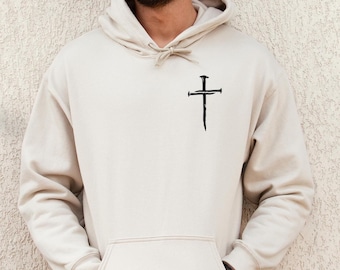 Faith Cross Hoodie: Christian Religious Gift