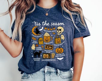 Vintage Halloween Graphic Tee: Pumpkin Witch Retro Shirt