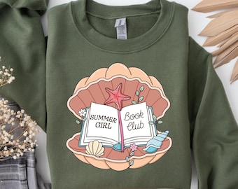 Book Girl Summer Sweatshirt: Book Lover Gift, Comfy Fit