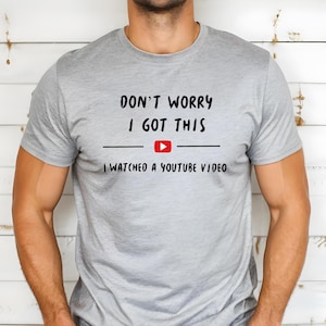 Funny YouTube Tutorial T-Shirt: BBQ Dad Gift