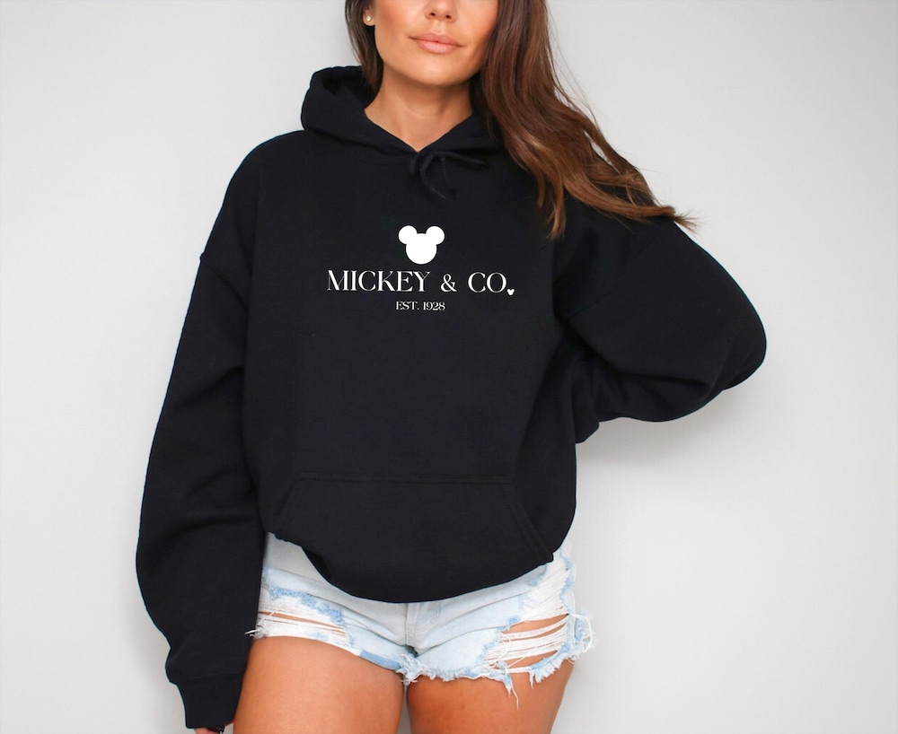 Mickey & Co Hoodie, Mickey And Co. Est. 1928 Hoodie, Mickey And Friends Hoodie, Disney Hoodie, Disney Trip Hoodie, Disneyworld Mickey Hoodie Shirttrend