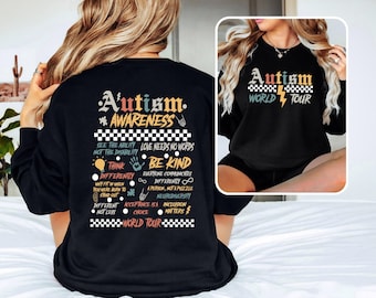 Autism Awareness Sweatshirt, Neurodiversity World Tour