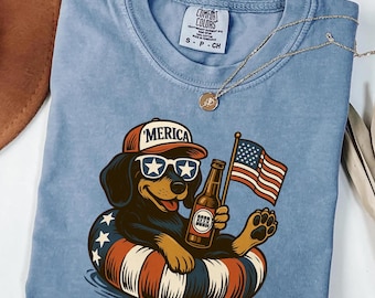 Comfort Colors® Funny 4th of July Shirt, Dachshund 4th Of July Shirt, 4th of July Dog Shirt, American Dog Shirt, Patriotic Dog Gift