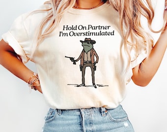 Comfort Colors Cowboy Frog Shirt: Funny Western Graphic Tee