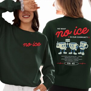 Abolish ICE Protest Sweatshirt: Retro Social Justice Human Rights Crewneck image 6