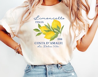 Retro Limoncello La Dolce Vita Tee: Italian Summer Comfort Colors Shirt