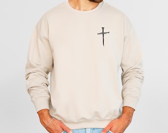 Faith Cross Sweatshirt: Christian Religious Gift