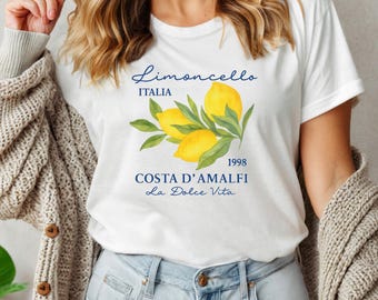 Limoncello La Dolce Vita Tee: Italian Amalfi Coast Summer Shirt