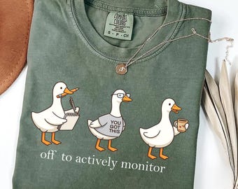 Funny Teacher State Testing Goose Comfort Colors Shirt: Test Day Tee, Testing Coordinator T-Shirt