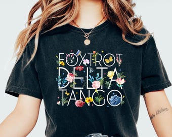 Floral FDT Comfort Colors Shirt - Anti-Trump Resist Tee