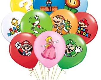 No Helium Needed TABLE DECORATION SUPER MARIO FOIL BALLOON DISPLAY KIT No Helium Needed TABLE DECORATION SUPER MARIO FOIL BALLOON DISPLAY KIT