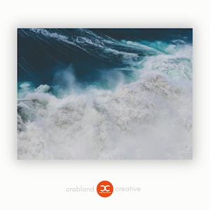 Póster Océano - Fotografía de naturaleza del Océano Atlántico desde Tenerife - Imagen marítima XXL - Decoración de pared para salón o oficina - Envío gratuito