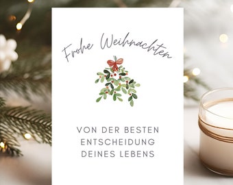 Lustige Weihnachtskarte – 'It's A Girl' Mit Jesus-Motiv, Humorvoll, 12,7x17,8 Cm, Mit Umschlag