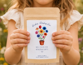 Geschenk Abschied Kita Blumensamen Dankeschön Erzieherin Wildblumen Abschiedsgeschenk Kindergarten Schule Geschenkidee Tagesmutter Lehrerin