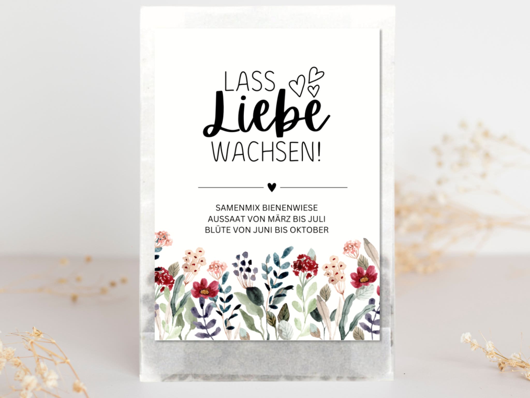 Hochzeit Gastgeschenk Blumensamen, Gastgeschenk Hochzeit Samen