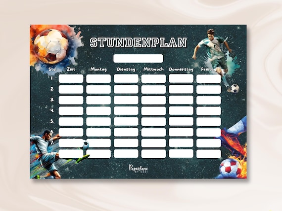 Incluye Bolígrafo Magnético O Adhesivo Planificador Semanal Escolar Younikat - Diseño Fútbol Rojo, Reescribible, Con Bolígrafo Incluido Pizarra Reescribible Fútbol