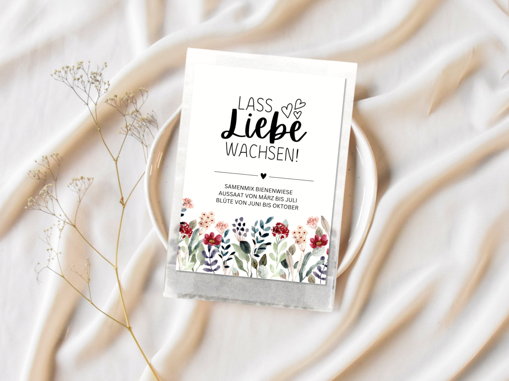 Hochzeit Gastgeschenk Blumensamen, Gastgeschenk Hochzeit Samen