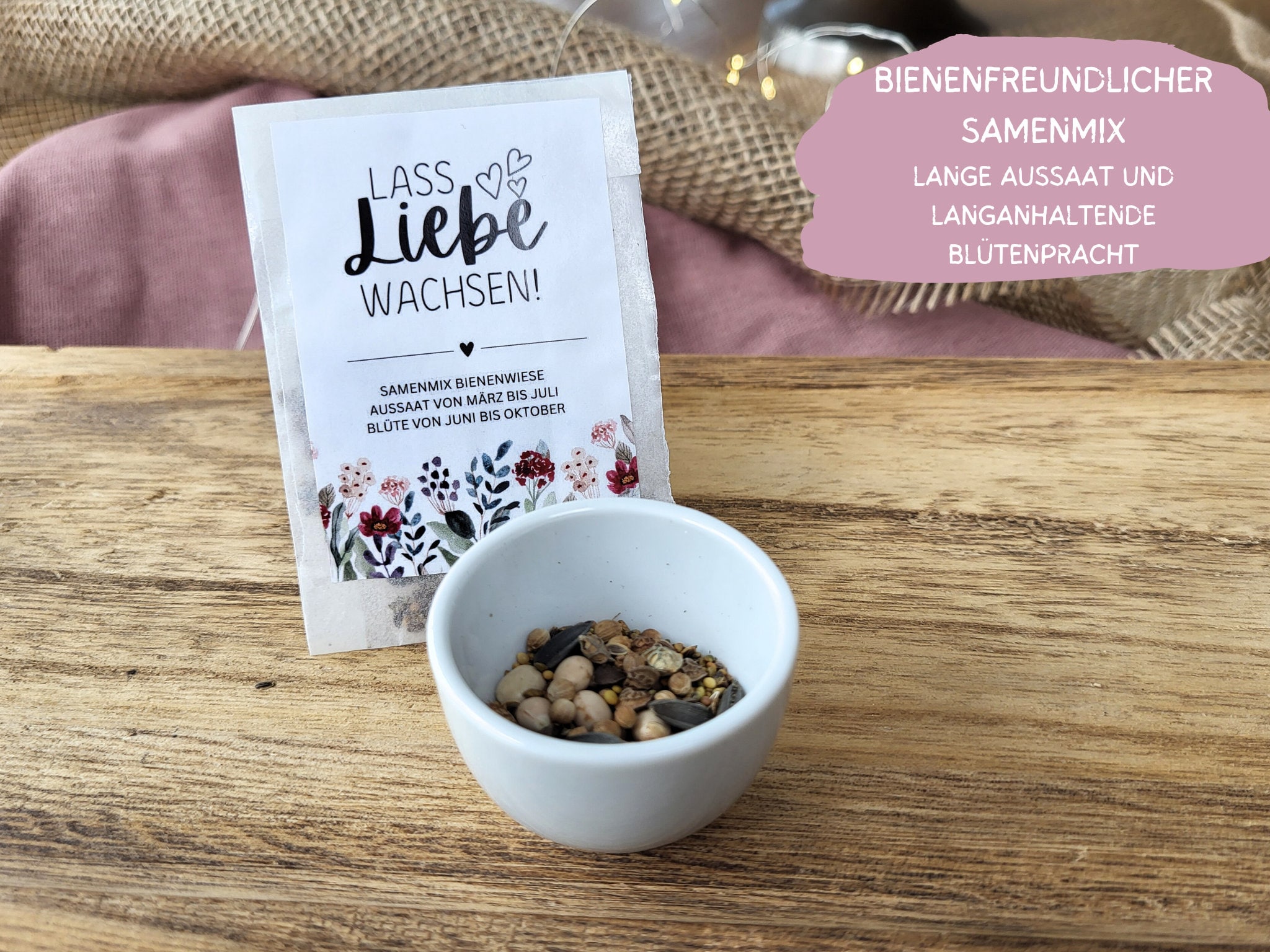 Hochzeit Gastgeschenk Blumensamen, Gastgeschenk Hochzeit Samen