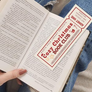 Lesezeichen Weihnachten Christmas Book Club Geschenk Book Girl Bookmark Weihnachtsgeschenk Christmas Romance Bücherwurm Book Merch Book Tok