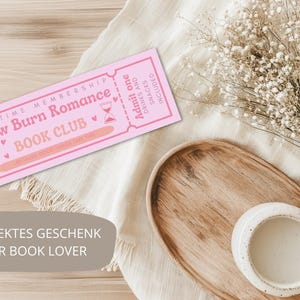 Lesezeichen Slow Burn Romance Book Club Trope Geschenk Book Lover Booktok Romantasy Romance Girl Bücherwurm Geschenkidee Romance Bookmark