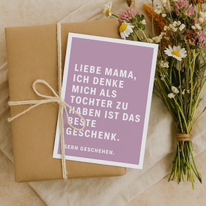 Lustige Muttertagskarte Mama Karte zum Muttertag, witzige Geschenkidee beste Mama, freche Geburtstagskarte Mutter Geschenkidee Geburtstag