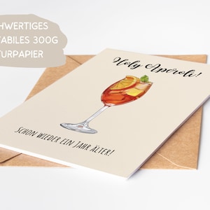 Lustige Grußkarte Holy Aperoli, Humorvolle A6 Klappkarte Freundin Happy Birthday, Spritz Geburtstagskarte Freund, Geschenk Glückwunschkarte