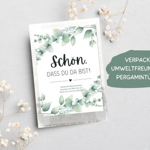 Hochzeit Gastgeschenk Blumensamen, Eukalyptus Gastgeschenk Hochzeit Samen, Nachhaltige Blumensamen als Gastgeschenk, Geschenk Gäste