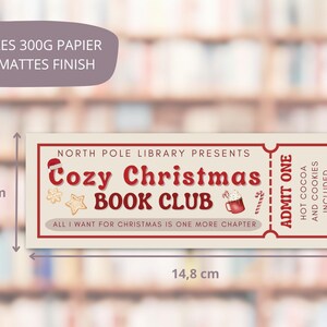 Lesezeichen Weihnachten Christmas Book Club Geschenk Book Girl Bookmark Weihnachtsgeschenk Christmas Romance Bücherwurm Book Merch Book Tok