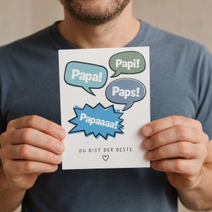 Lustige Karte Vatertag Witzige Postkarte Papa Humorvolles Geschenk Vater Geschenk Papa Geburtstag Vatertag Vatertagskarte Du bist der Beste