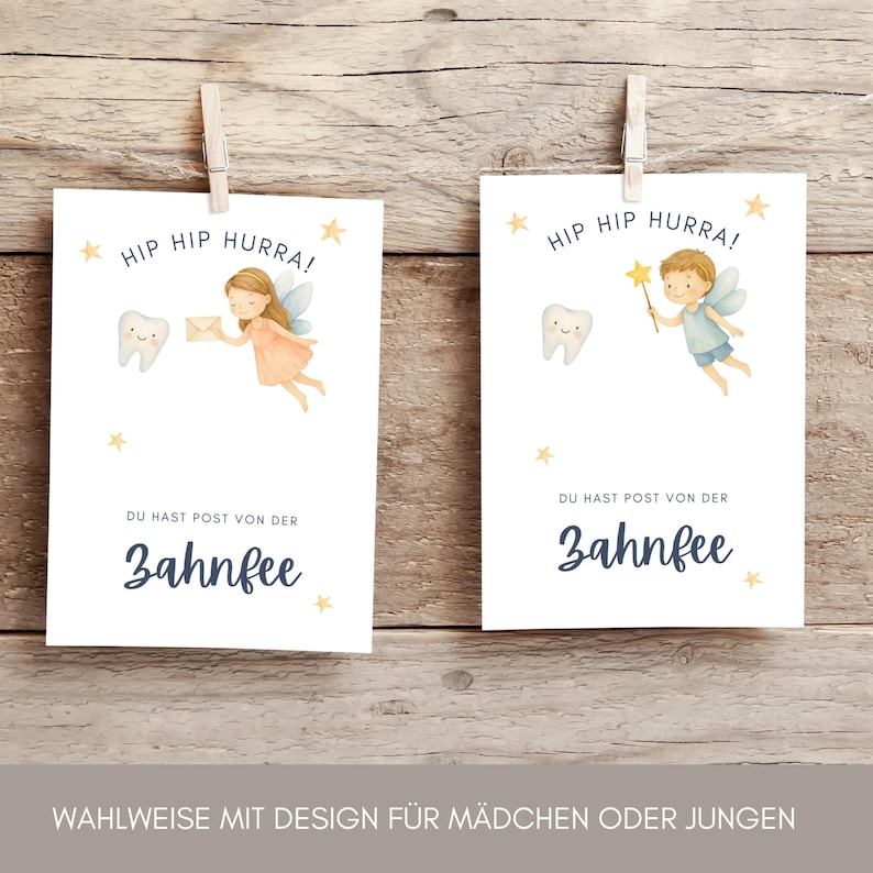 Geschenk von Zahnfee Post Wackelzahn Münze Zahnfee Brief Zahnlücke personalisierbares Geschenk Zahnfee Junge Belohnung Tooth Fairy Idee