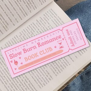 Lesezeichen Slow Burn Romance Book Club Trope Geschenk Book Lover Booktok Romantasy Romance Girl Bücherwurm Geschenkidee Romance Bookmark