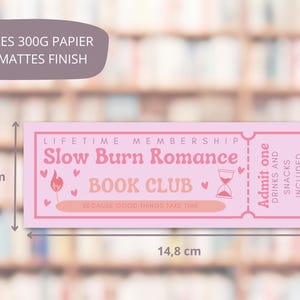 Lesezeichen Slow Burn Romance Book Club Trope Geschenk Book Lover Booktok Romantasy Romance Girl Bücherwurm Geschenkidee Romance Bookmark