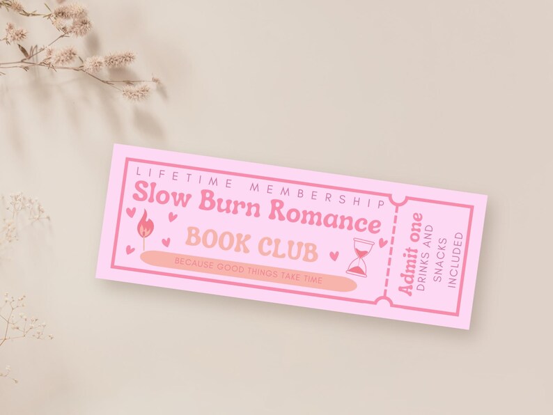 Lesezeichen Slow Burn Romance Book Club Trope Geschenk Book Lover Booktok Romantasy Romance Girl Bücherwurm Geschenkidee Romance Bookmark