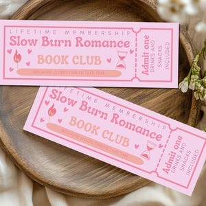Lesezeichen Slow Burn Romance Book Club Trope Geschenk Book Lover Booktok Romantasy Romance Girl Bücherwurm Geschenkidee Romance Bookmark