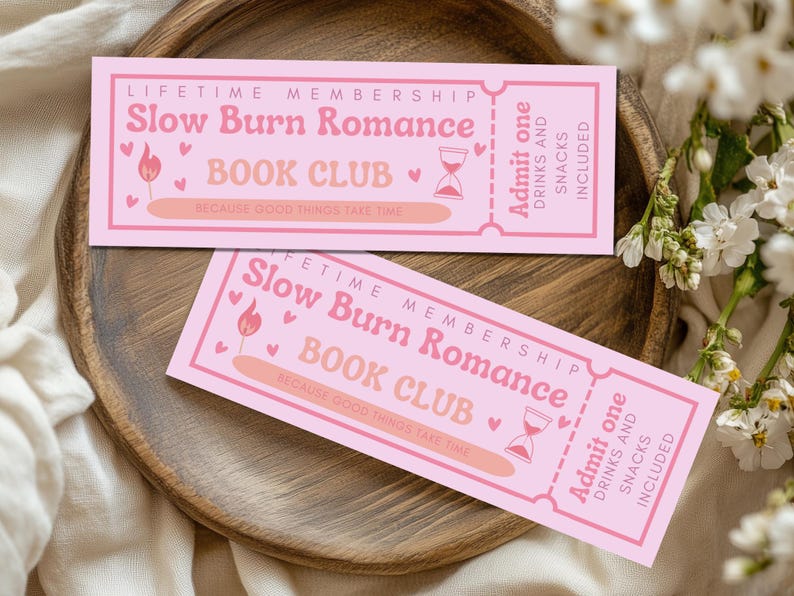 Lesezeichen Slow Burn Romance Book Club Trope Geschenk Book Lover Booktok Romantasy Romance Girl Bücherwurm Geschenkidee Romance Bookmark