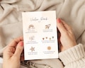 Daycare thank you card for educator A6, boho gift farewell kindergarten folding card, childminder thank you greeting card, farewell gift for educator product logo
