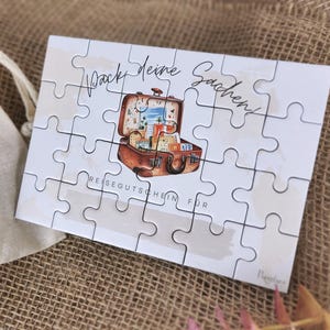Puzzle Reise Gutschein Überraschung Mann individuell, kreative Rätsel Geschenkidee Reiseliebhaber personalisierbarer zum Selbstausfüllen