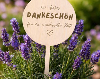 Farewell gift for kindergarten teachers, personalized flower stakes, thank you gift for teachers, plant stakes, engraved farewell gift for kindergarten and school