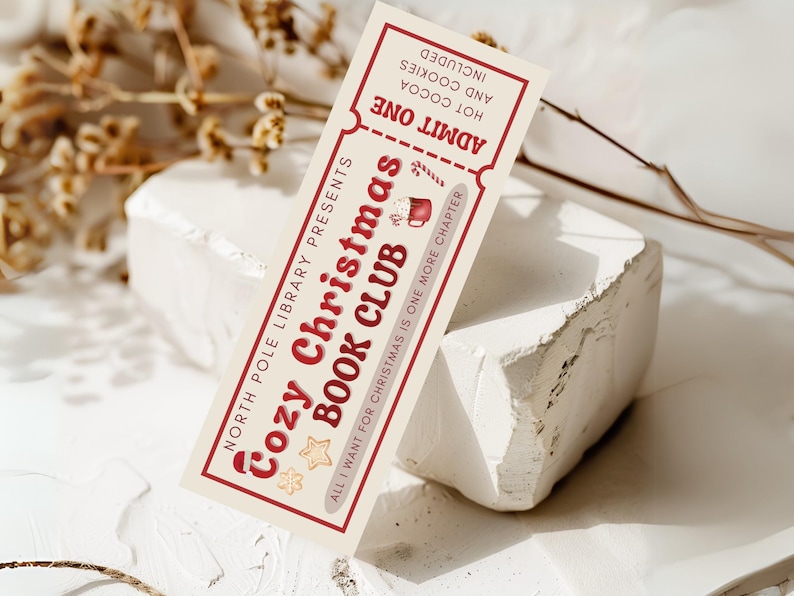 Lesezeichen Weihnachten Christmas Book Club Geschenk Book Girl Bookmark Weihnachtsgeschenk Christmas Romance Bücherwurm Book Merch Book Tok